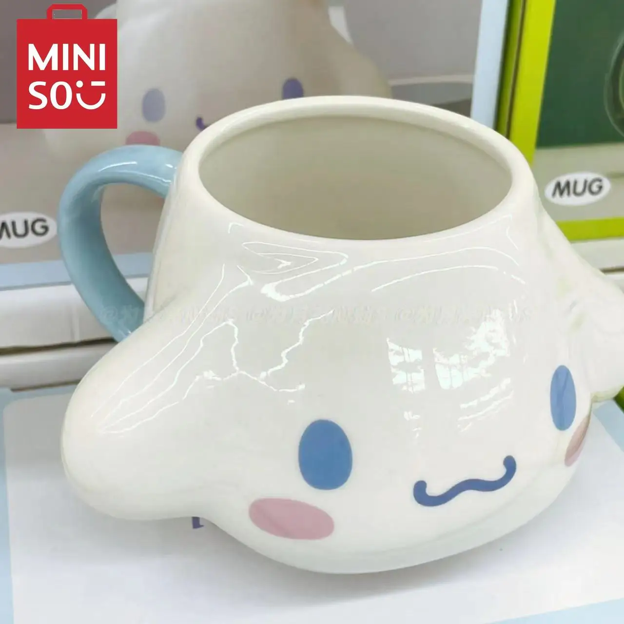 

MINISO Sanrio Cinnamoroll cute Water cup ins style cartoon cute ceramic cup mug milk cup creative birthday gift coffee cups