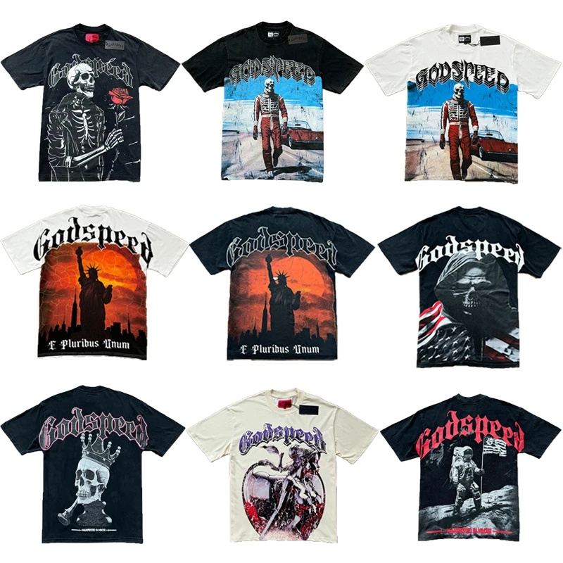 

Летняя футболка оверсайз в американском стиле с принтом головы солдата, свободная, повседневная, в ретро-стиле, модная