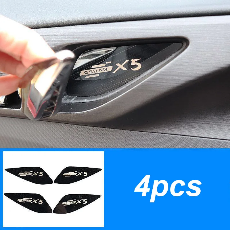 4pcs for Changan OSHAN X5 2021 2022 Inner Door Bowl Paste Decorative Cover