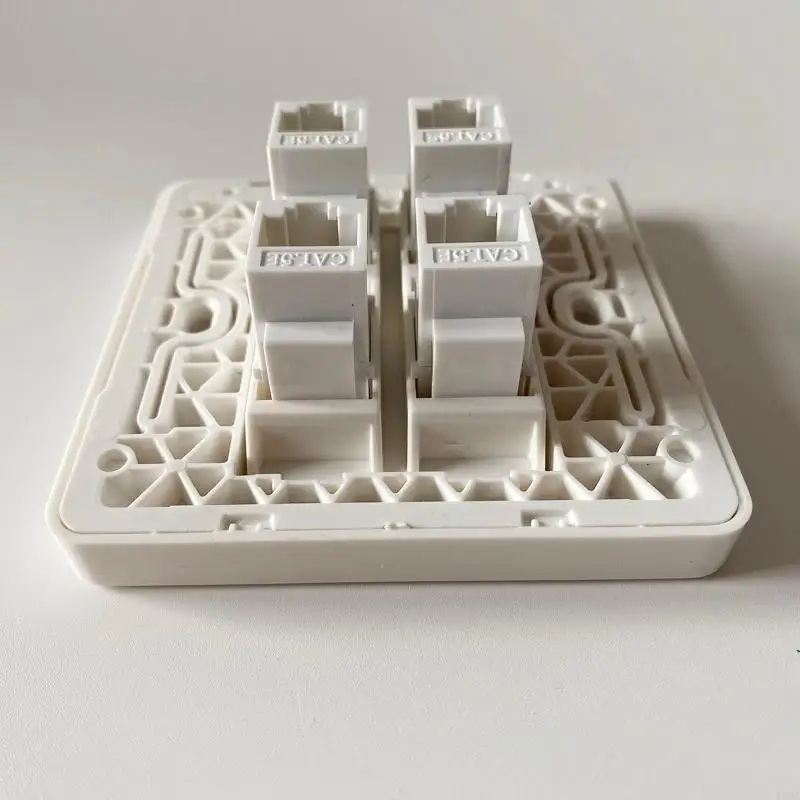 F3MA Nữ đến Nữ CAT5E RJ45 LAN Tấm mặt 86x86mm Ổ cắm thẳng Internet