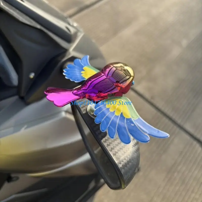 y1gd Creative Wind Power Flying Bird Car Decoration Dynamic Motion Auto Sticker Decors For Exterior Styling