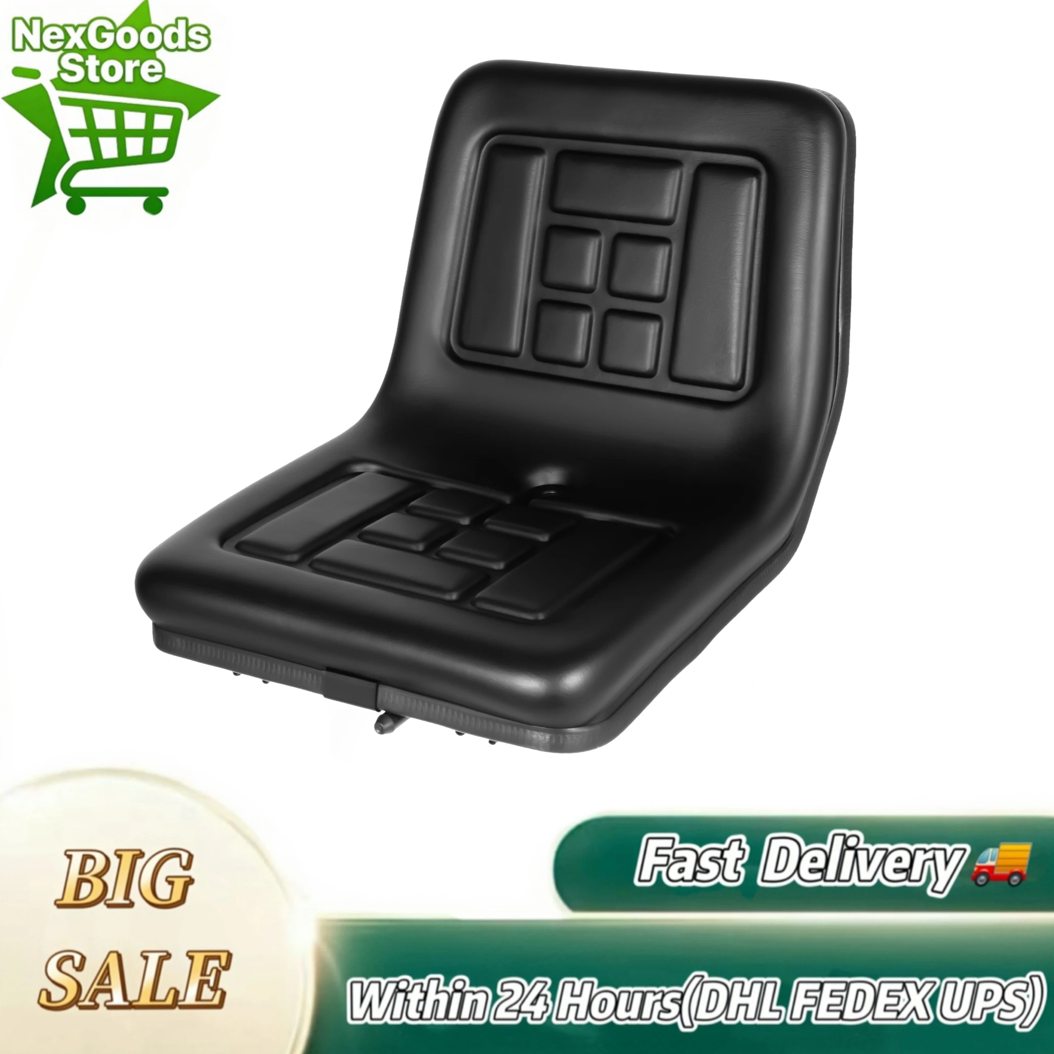 

New Tractor Seat, 100KG Strong Load Capacity, Flexible Adjustment, Ergonomic and Comfortable, Drainage Hole, Tractors, Harvester