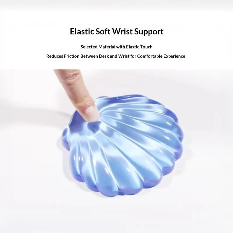 ∘Silicone Wrist Rest Waterproof Ergonomic Transparent Soft Comfort Carpal Tunnel Fatigue Relief for Office Gaming Desk Pad