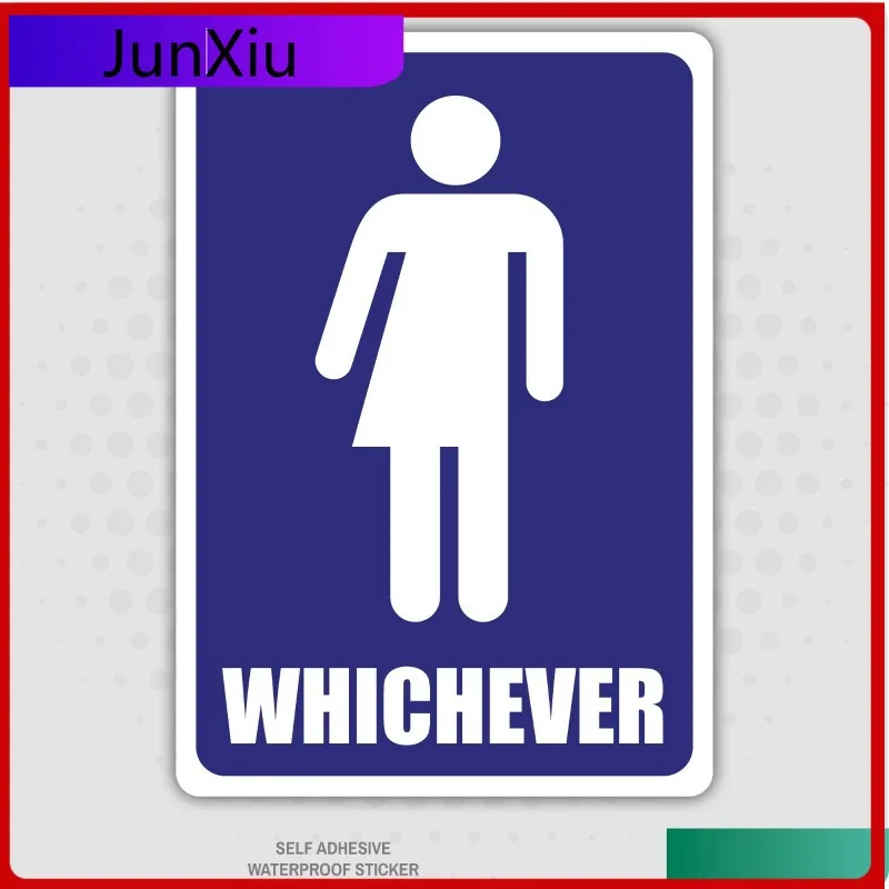 Whichever Bathroom All Anime Boat Waterproof Accessory Gender Neutral Transgender Toilet Office Sticker Anime Waterproof