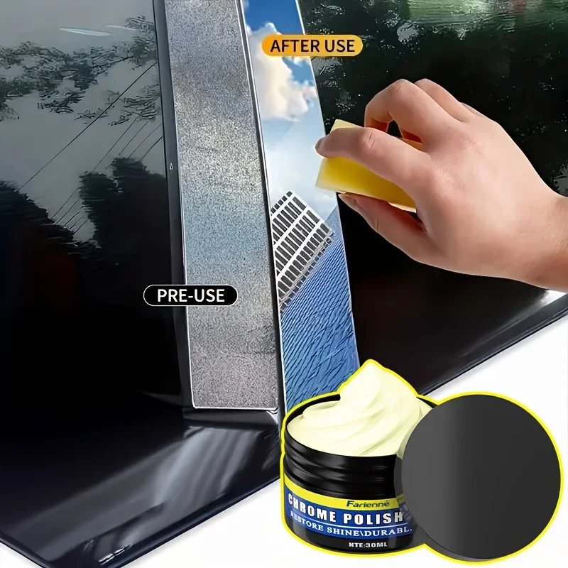 كريم ترميم وإصلاح ألوان الكروم للسيارة - كريم استعادة وصيانة ألوان الكروم للنوافذ والعجلات والتلميع #1