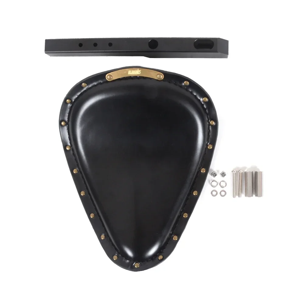 

Motorcycle Single seat Cushion With Bracket Mount Hinge Brace Bobber For R60 R90 R100