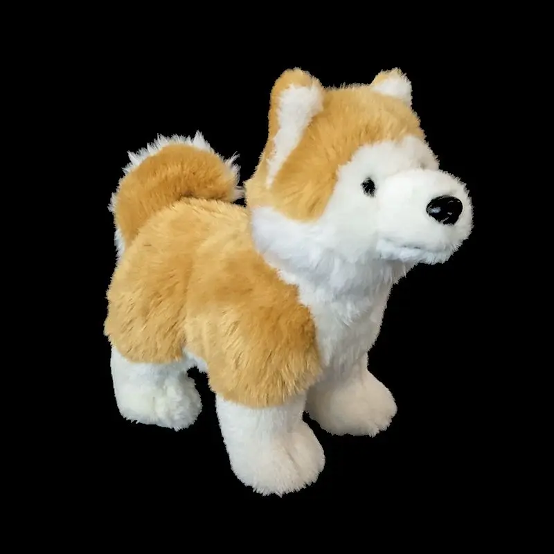

Имитация фигурок Шиба-ину, милая кукла-собака Акита, восемь мужских плюшевых игрушек для собак, реалистичные животные, имитация мягкой кавайной игрушки, подарок