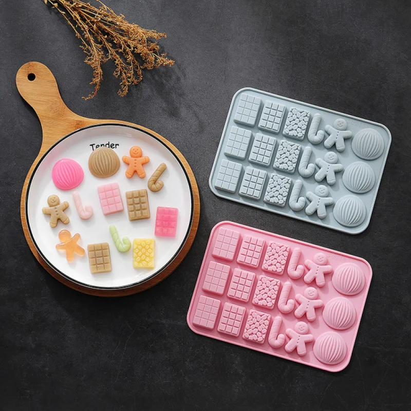 

Kitchen Silicone Chocolate Fudge Ice Cube DIY Making Tool Cake Decoration Cookie Candy Mold