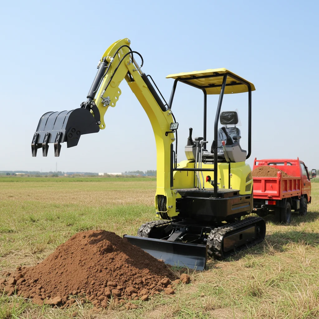Multi-Functional Mini Excavator Home Use Agricultural Small Crawler Excavator