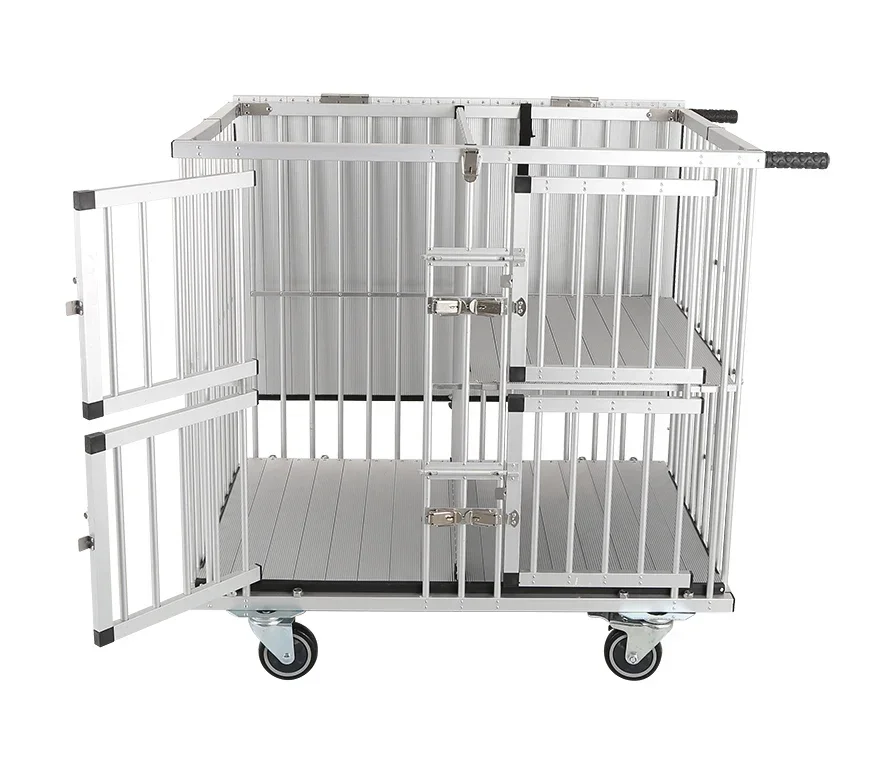 Dog Show Aluminum Portable Trolley Outdoor Foldable Wagon Cart Camping Folding Wagon Cart Pet Stroller