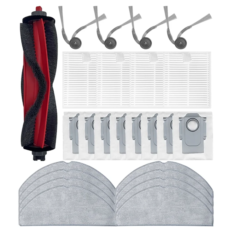 

BFYL 25 шт. для Roborock Q7TF/Q7TF + робот-пылесос, сменные аксессуары, основная боковая щетка, фильтр Hepa, швабра, тканевый мешок для пыли