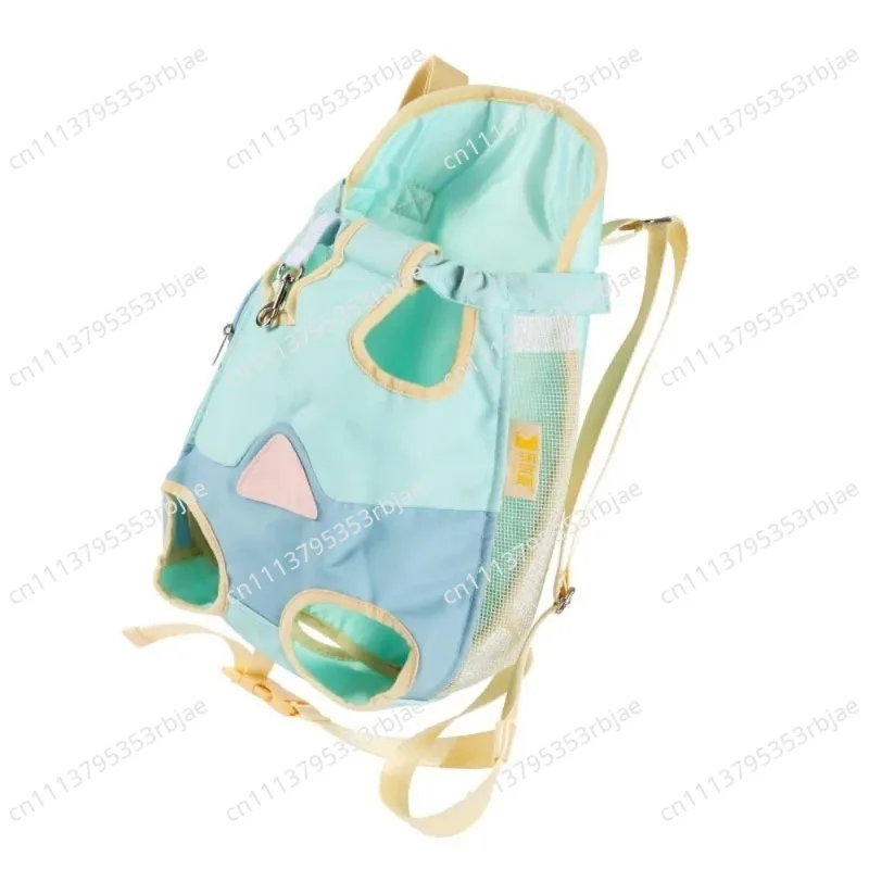 Portable Hands Free Pet Chest Bag Comfortable Soft Pet Backpack Breathable Large Capacity Cat Carrier Bag Outdoor Use
