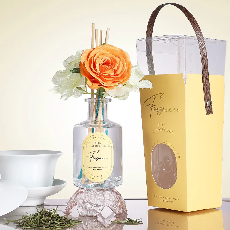 Reed Diffusers Set, 7.10 oz Flower Scented Diffuser with 5 Sticks,Perfect for Bathroom, Shelf Decor, Air Fresheners