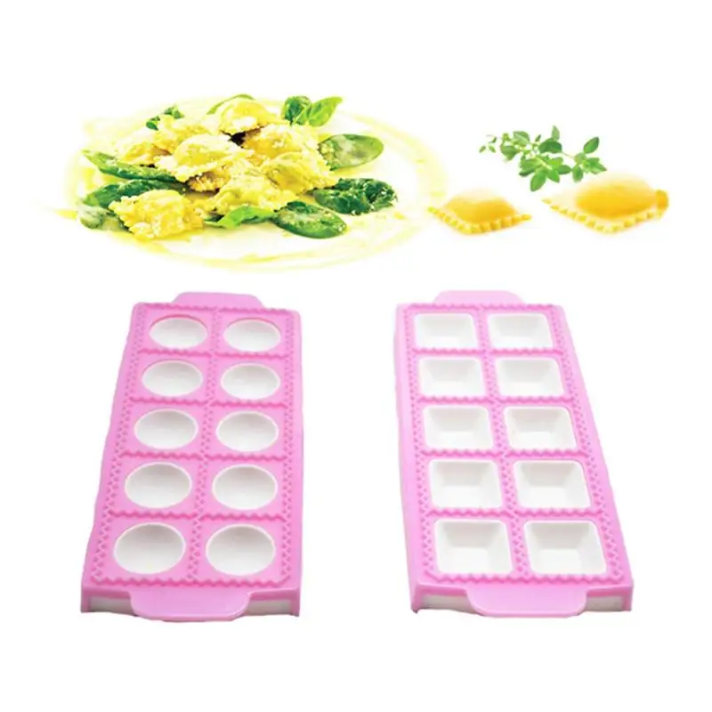 Kitchen Tools 10 with Tortellini Molds Ravioli Aluminum Shape Dumplings Dumplings Kitchen Tools for Making Pastry Dumplings DIY