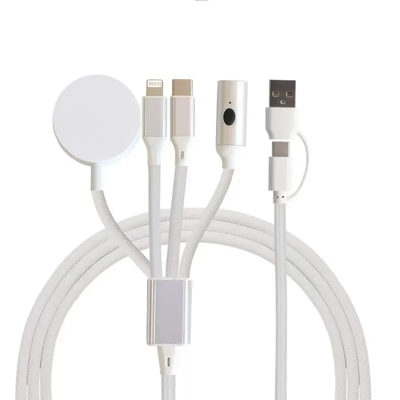 

4-in-2 USB C data cable, cigarette lighter, suitable for Apple Watch charger with a variety of fast charging functions
