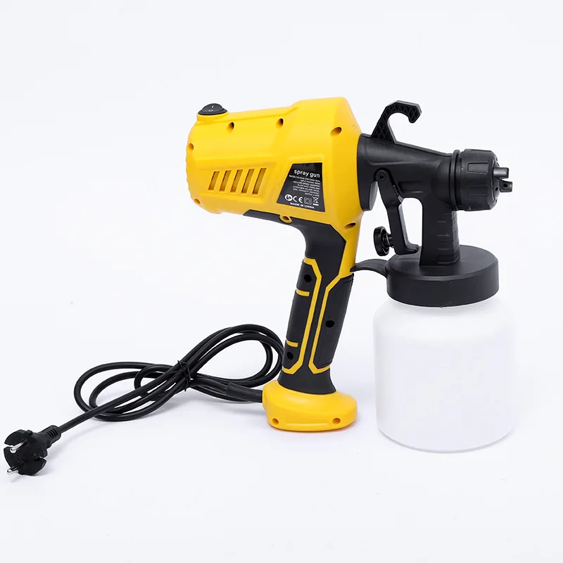 High Pressure Electric Spray Gun Portable Brushless Paint Sprayer Auto Furniture Steel Coating Airbrush 800ML High Capacity DIY