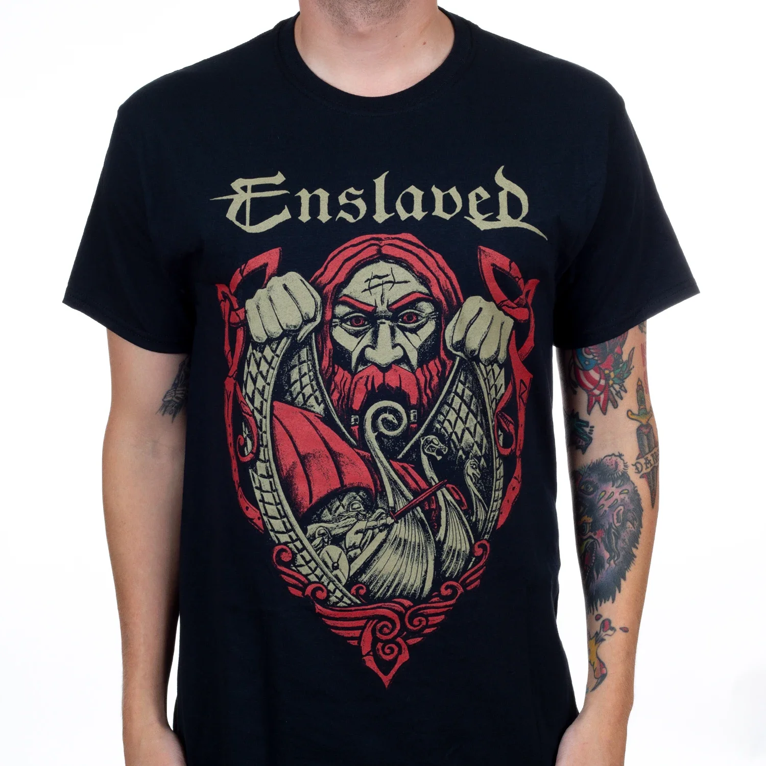 Norwegian Extreme Metal Rock Nordic Warrior T-Shirt 100% Cotton O-Neck Summer Short Sleeve Casual Mens T-shirt Size S-3XL