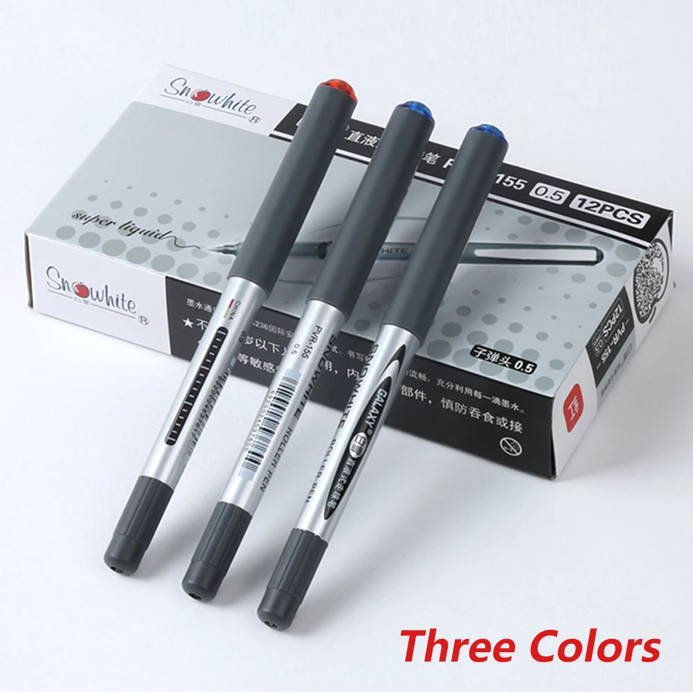 Ink Fine Nib Gel Pens Big Capacity High Quality Student School Office Stationery Roller Ball Pen Multiple Colour Ballpoint Pens