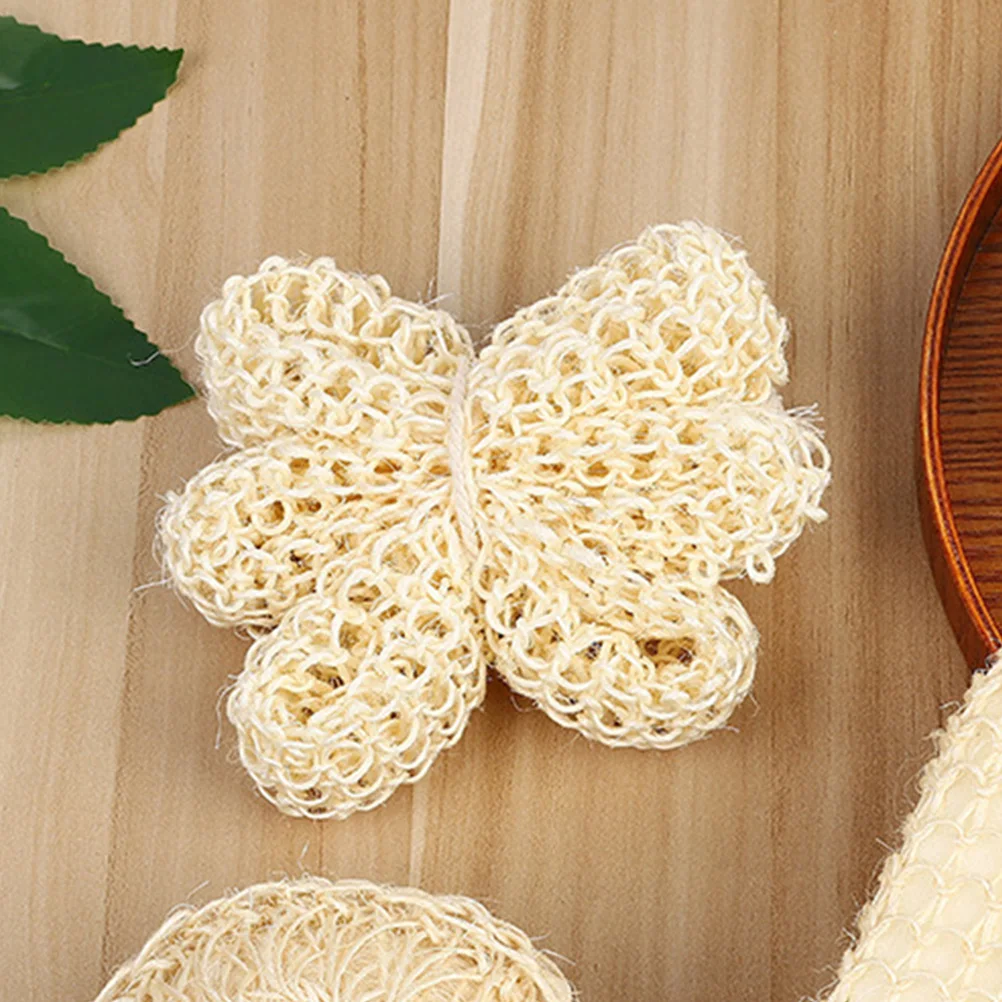 

2pcs Sisal Balls 12x7x3cm Bath Loofah Cleaning Shower Balls For Washing Scrubber Body Puff Exfoliating Massager