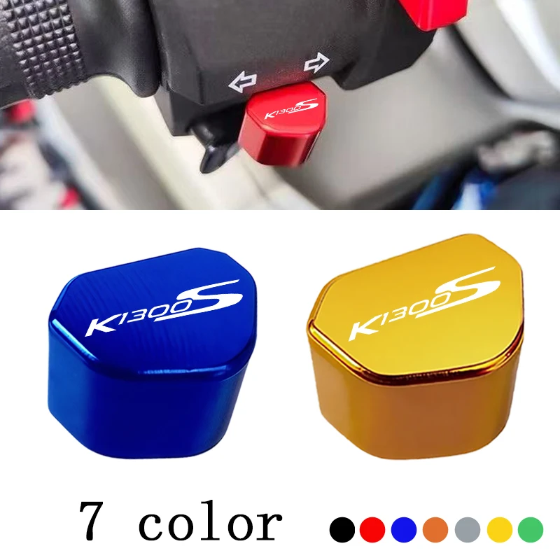 CNC Aluminum Motorcycle Switch Button Turn Signal Switch Key Cap For BMW K1300S K1300 S K 1300S 2007-2025 Accessories