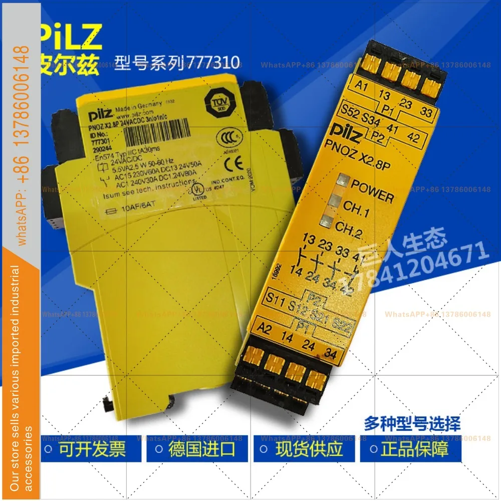 Spot safety relay PNOZX2.8P777301 787302 777305