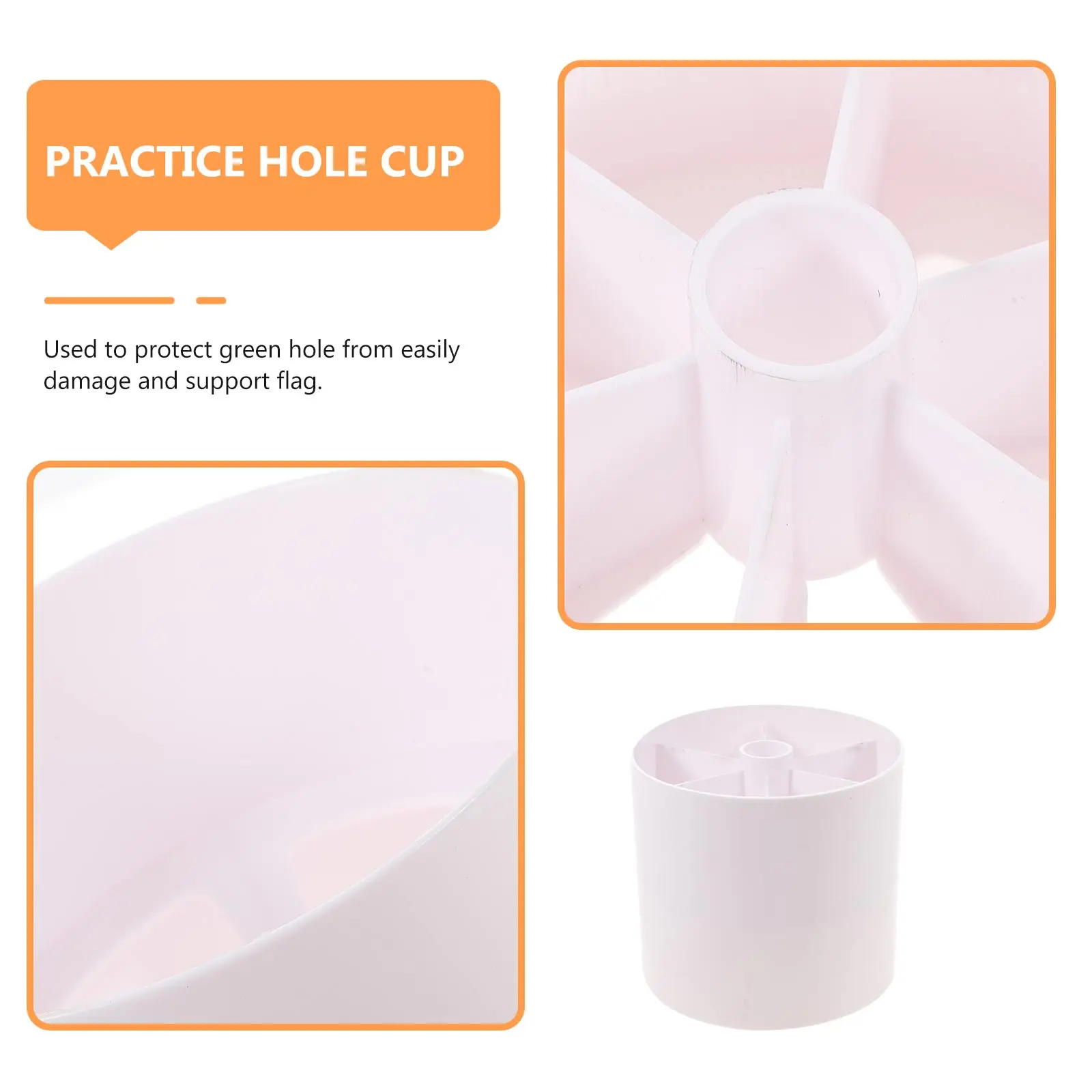 

Green Hole Cup Golf Accessories Lid Backyard Putting Plastic Cups Practice Lawn