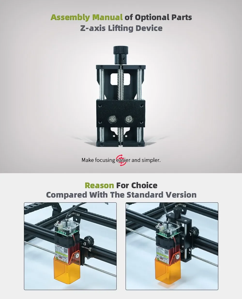 Best ORTUR 3D Printer Y-axis Rotary Roller Engraving Module for Laser Engraving Cylindrical Objects Cans Laser Engraving