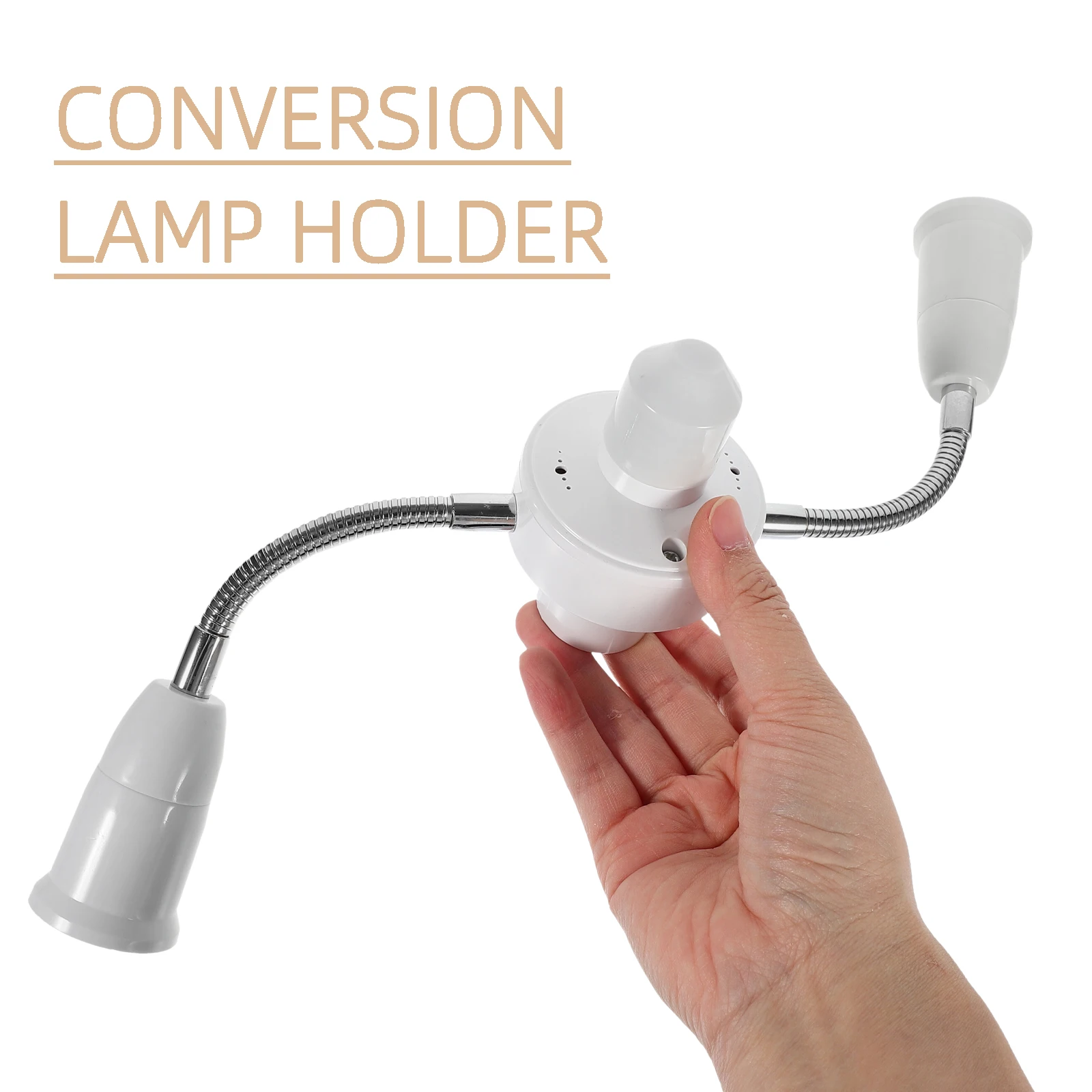 

E27 Multi-heads Light Socket Adapter Flexible Hose LED Bulb Converter Plastic Extender Splitter Lamp Holder Car Lights