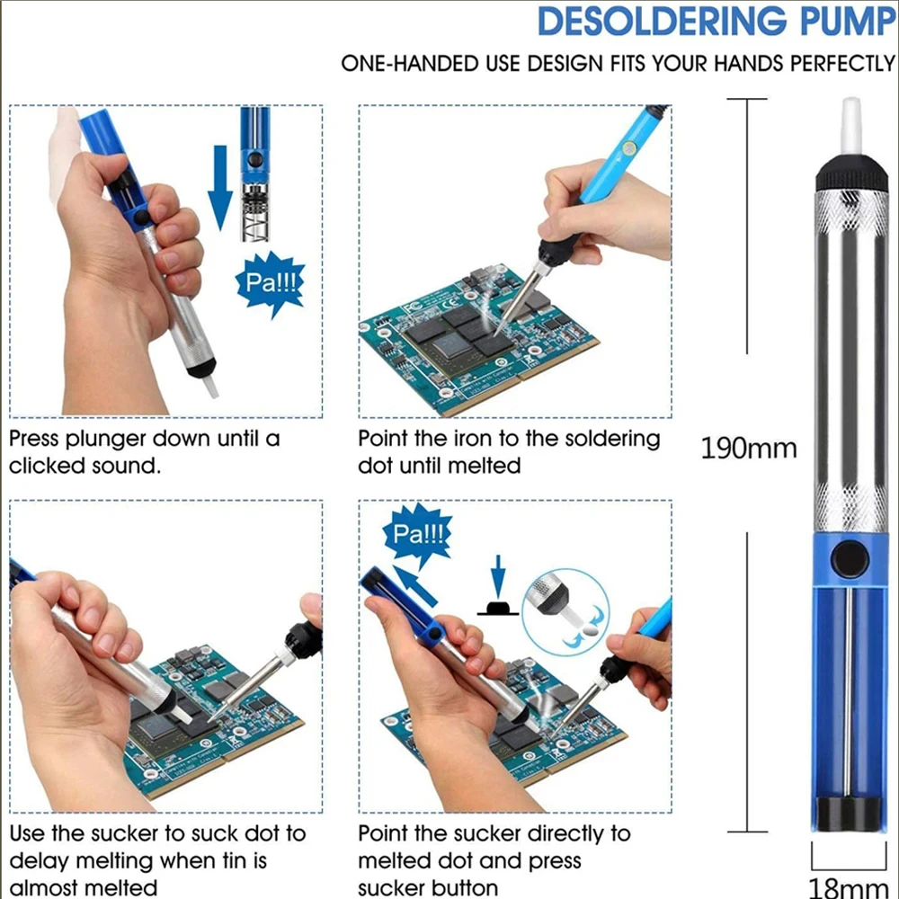 Soldering Iron Kit Welding Tool, Soldering Kit with LCD Digital Multimeter, 60W Soldering Iron with 5 Extra Tips, Stand