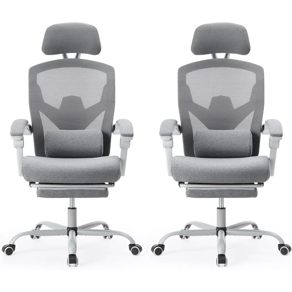 

Oice Computer Desk Chair with ootrest,Ergonomic High-Back Mesh Rolling Work Swivel Chairs with Wheels,Comortable Lumbar Support,