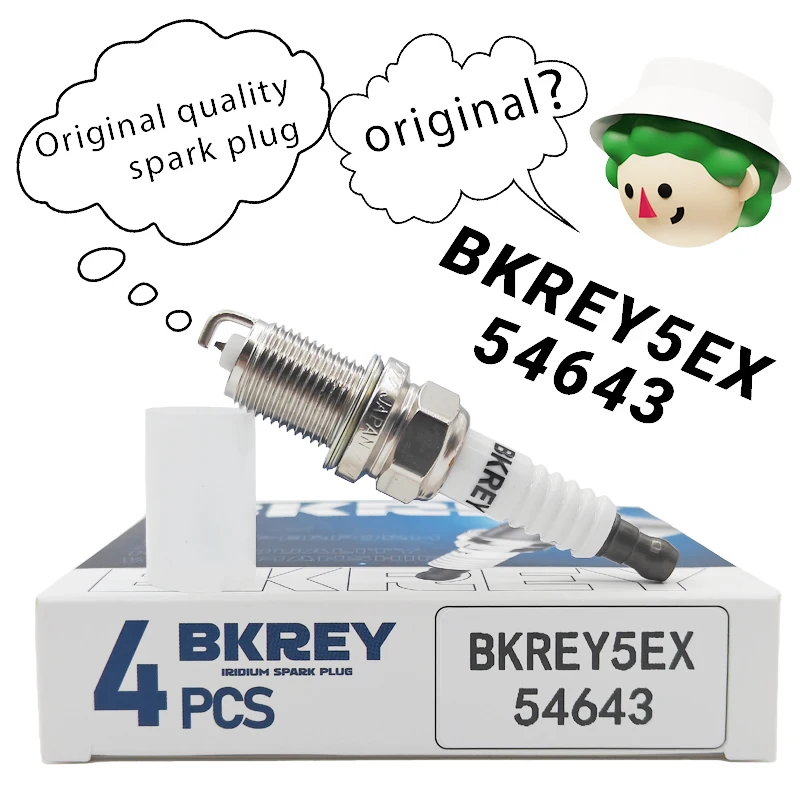 4/20pcs BKR5EIX-11 5464 Iridium Spark Plug For Toyota Hyundai Kia Mazda Honda Suzuki Lexus Subaru BKR5EIX11 For BKREY5EX 54643