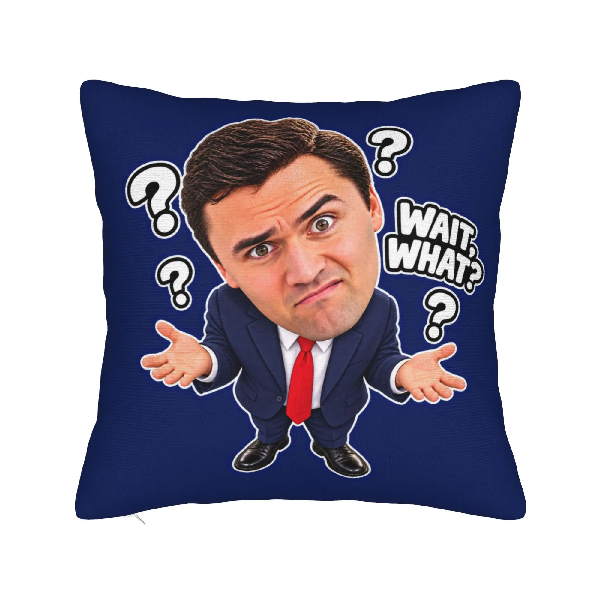 Charlie Kirk Meme Pillow Cover  Fashion Pillow Case For Couch Sofa Bedroom Comfy Pillowcases Gift