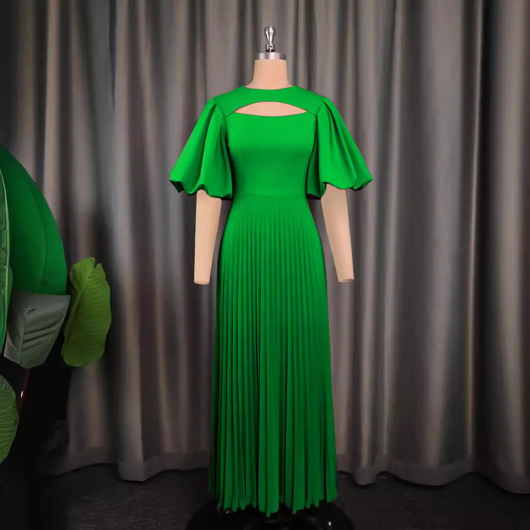 Vestido largo de mujer, Vestidos acampanados, ropa de calle, cintura alta, manga acampanada, empalme elegante Y2k, fiesta nocturna, boda, ajustado 2025