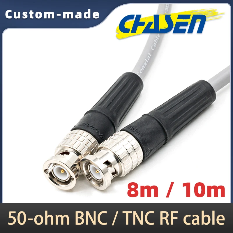 Canare L-3D2V 50-ohm RF Cable for Shure/Sennheiser Wireless Microphone Amplifier Systems,BNC to BNC/TNC adapter 8m/10m