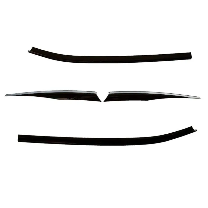 CYL-Under Front Center Grille Grill Moulding Strips Fog Light Cover Trim for VW Tiguan Rline 2017-2021