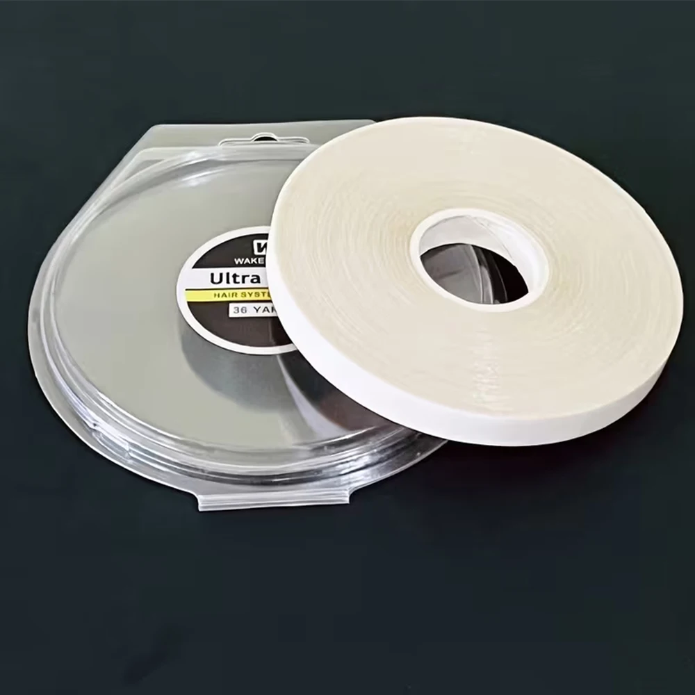 

Устойчивая к поту сверхпрочная лента для волос большого размера — двусторонняя, водонепроницаемая передняя кружевная лента для париков, сверхудерживающая 36 ярдов