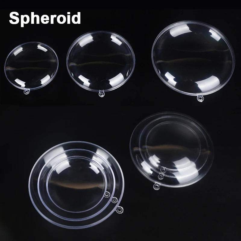 1-20CM Transparent Plastic Ball Shatterproof Fillable Ornament Ball for DIY Manual Craft Wedding Christmas Party Home Decoration