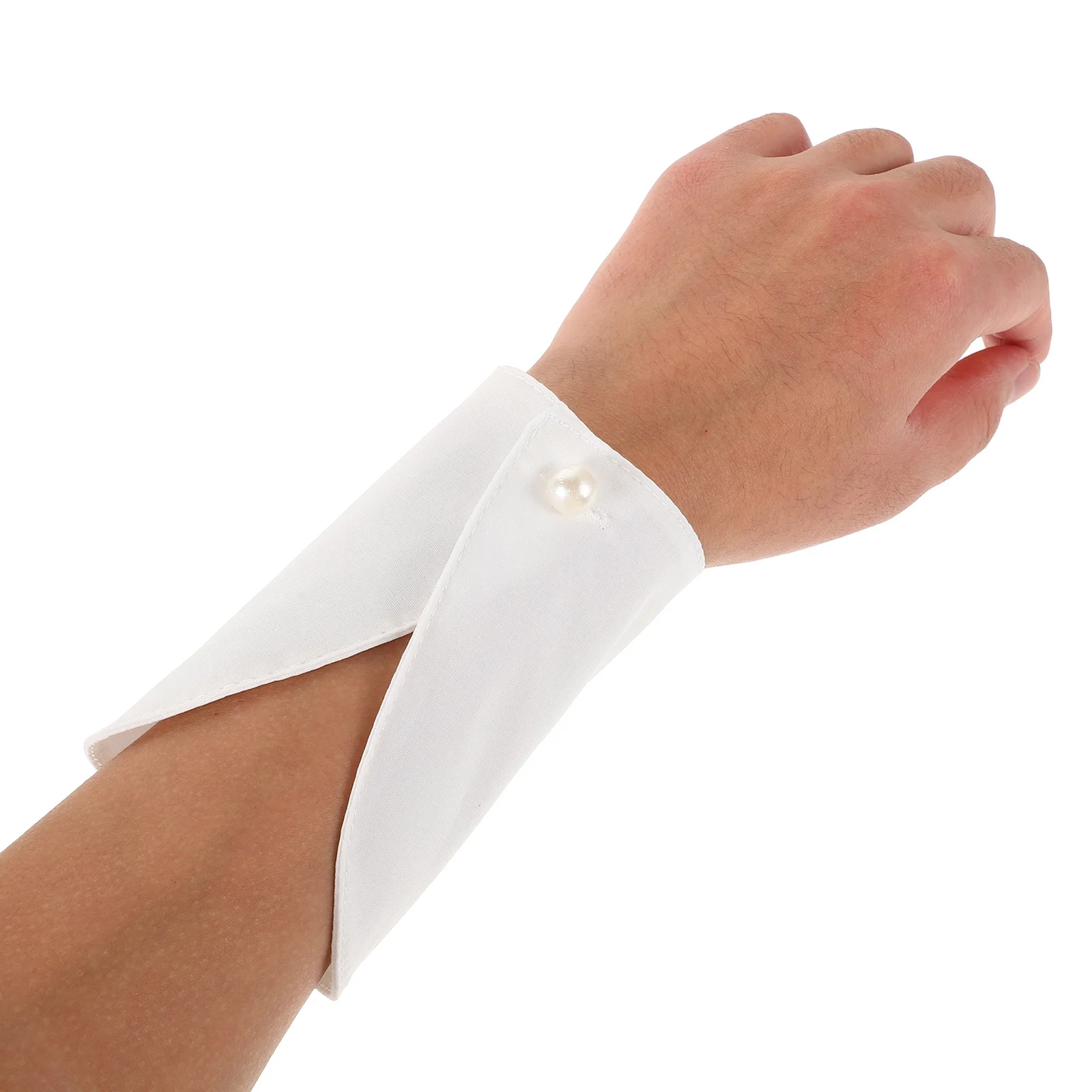 1 쌍 분리형 손목 커프스 가짜 소매 코튼 블렌드 블라우스 용 장식 커프스 스웨터 코트 사무복 패션 액세서리