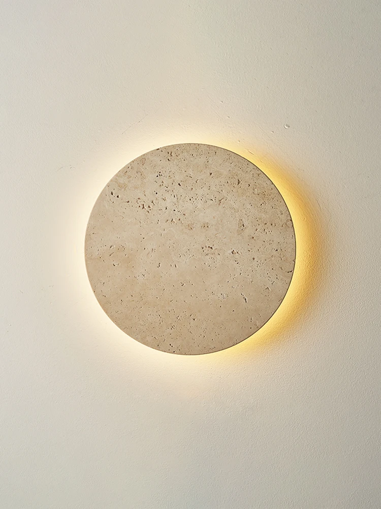 LED-Wandleuchte aus Naturstein für Flur, Schlafzimmer, Nachttischlampe, Gang, Treppe, Heimdekoration, Beleuchtung, gelbe Travertin-Wandleuchte