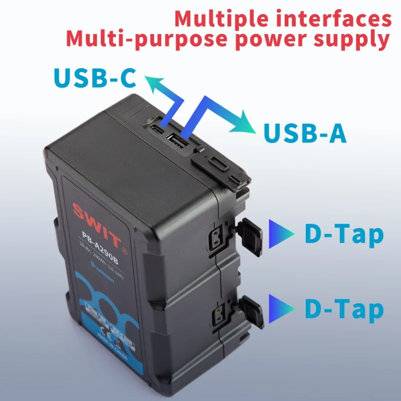 SWIT B-mount Battery Pack HB-A290B 290Wh 28.8V For ARRI B mount lock