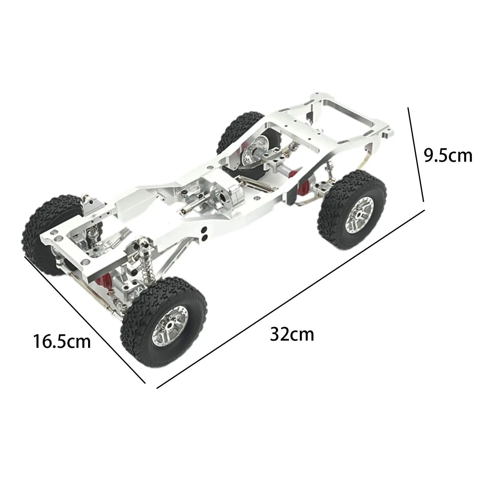 1/12 RC Parti di Automobili Assemblaggio Telaio Auto FAI DA TE Stampo di Ricambio Parti di Veicoli Facile da Installare RC Auto Forniture per LC79 MN82 RC Veicolo