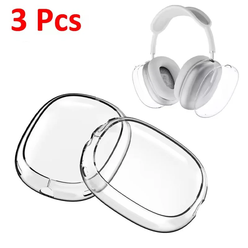For AirPods Max Transparent Case Soft TPU Anti-Scratch Cover Sleeve Protective Cases For Apple AirPods Max Headphone Accessories image 6
