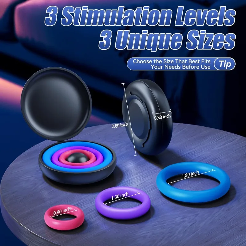 سيليكون القضيب الدائري الجنس لعب للرجال أو زوجين متعدد الألوان كوكرينج الديك التحفيز الجنسي الانتصاب دائم أقوى