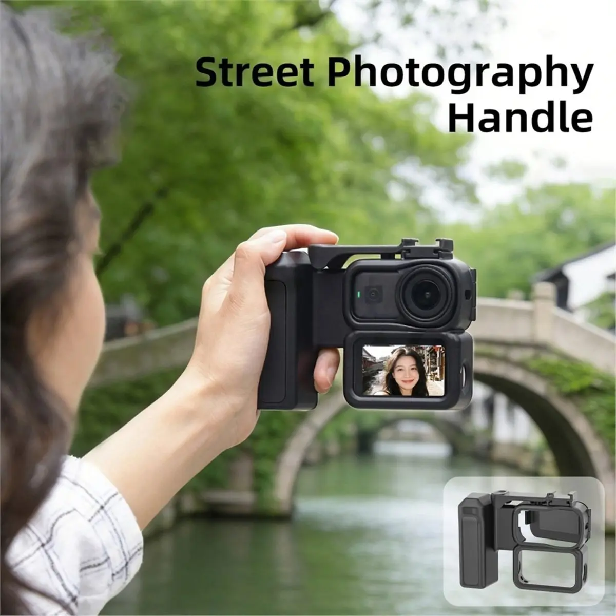 Hand Grip for Nano Street Photography Accessories Quick Release Cage Grip Frame Handle, Camera Accessories