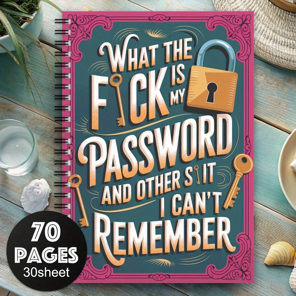 1 قطعة كلمة المرور الحلزونية دفتر تسجيل المواد الورقية ل عنوان موقع الإنترنت سجل في التفاصيل سجل القصاصات عدة اللوازم الحرفية