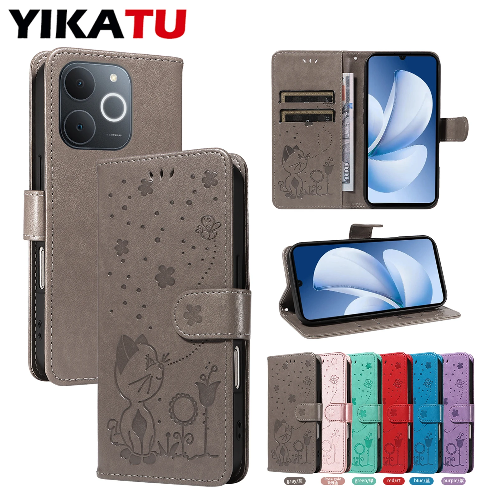 

Magnetic Flip Wallet Leather Case For OPPO Realme 12 13 14 Pro Plus 11X 11 10 4G 9i 9 8i 8 15 15T 5G 14X 14T Stand Kickstand