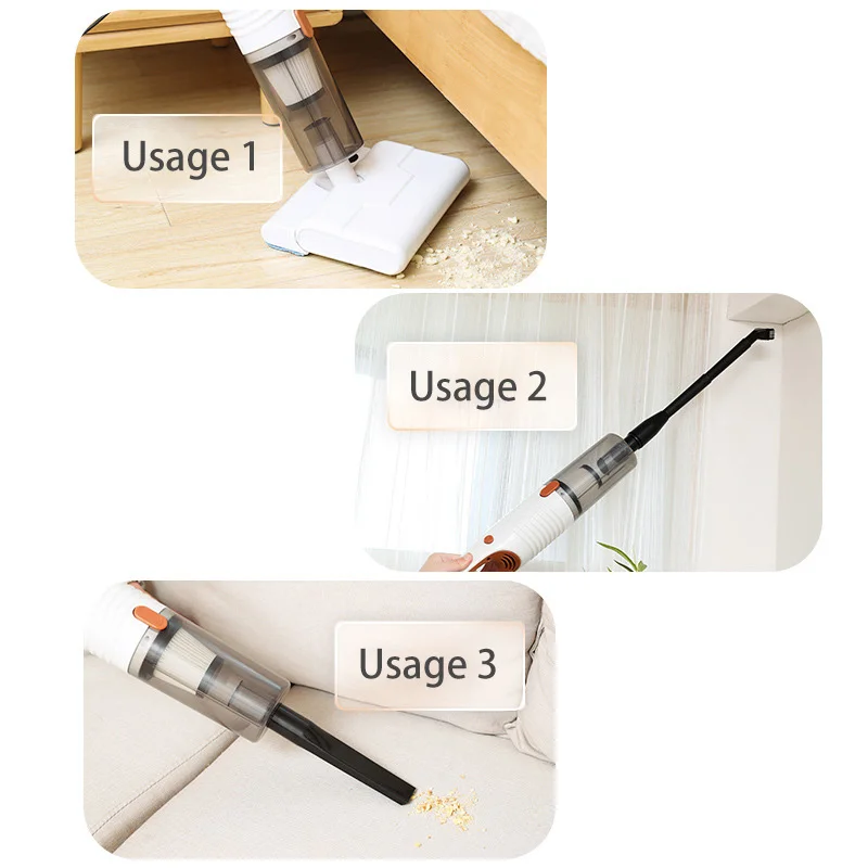 New portable vacuum cleaner handheld pusher large suction mopping all-in-one machine mite removal