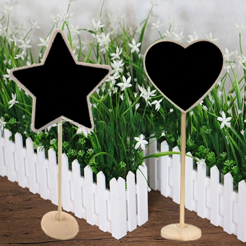 10 шт. деревянные таблички на доске с подставкой, маленькие таблички на доске для свадеб