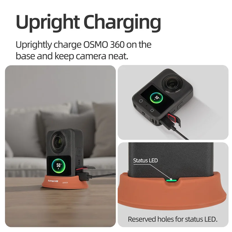 قاعدة من السيليكون الناعم لسطح المكتب DJI OSMO 360 حامل ثابت مضاد للانزلاق حامل قاعدة السيارة الواقية لملحقات OSMO 360