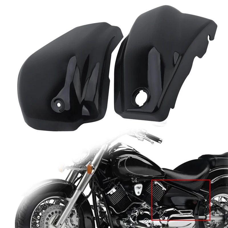 For Yamaha Dragstar Vstar XVS1100 Classic Custom 1999-2011 Motorcycle Side Battery Covers Black Left Right Protector Fairing